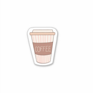 Coffee Sticker, Cup of Coffee Sticker