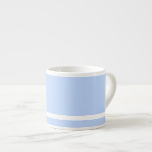 Coffee Strong Pale Blue With White Stripe  Espresso Cup