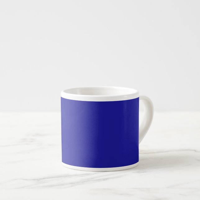Coffee Strong Royal Blue Espresso Cup (Front Right)