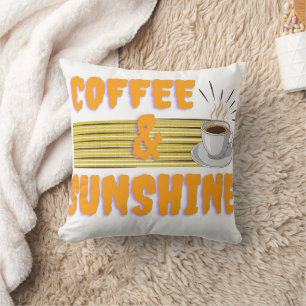 Coffee & Sunshine – Positive Morning Vibes  Cushion