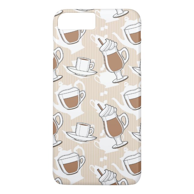 Coffee, sweet pattern Case-Mate iPhone case (Back)