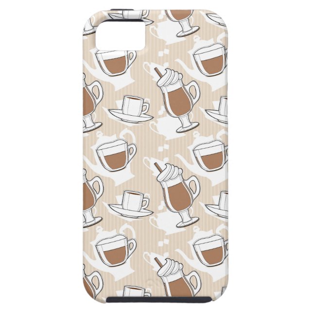 Coffee, sweet pattern Case-Mate iPhone case (Back)