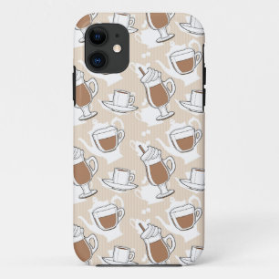 Coffee, sweet pattern iPhone 11 case