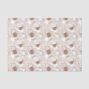 Coffee, sweet pattern tissue paper