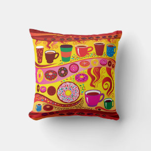 Coffee Swirl and Sugar Rush Cushion