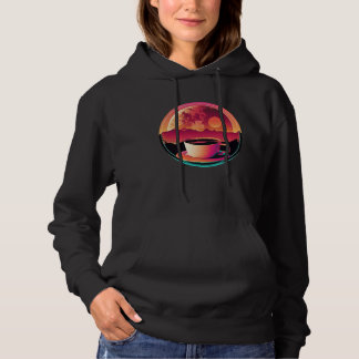 Coffee Synthwave 80s Retrowave Aesthetic  1 Hoodie