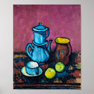 Coffee Tableware and Apples Alexander Kanoldt Poster