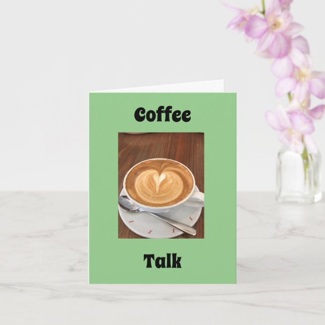 Coffee talk Get Together Greeting Card (Orchid)