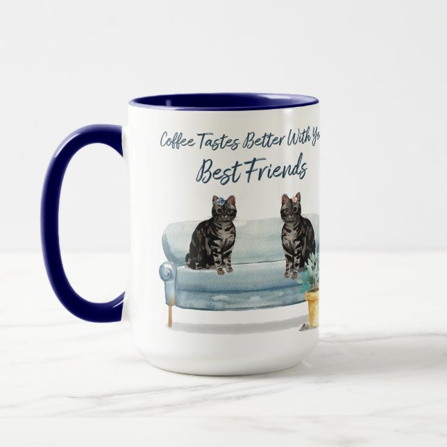 Coffee Tastes Better...TabbyEdition Mug (Left)