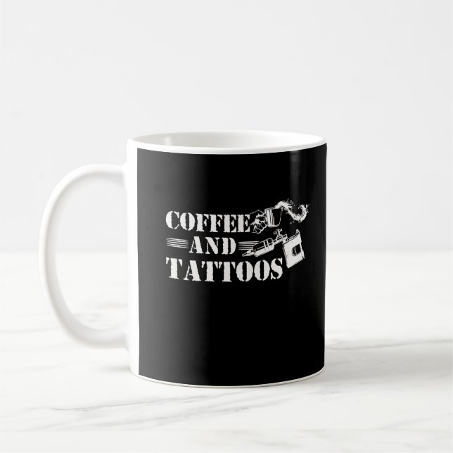 Coffee Tattoo Lover Inked Tattooist Mug (Left)