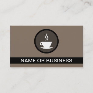 COFFEE & TEA HOUSE bubbles Business Card