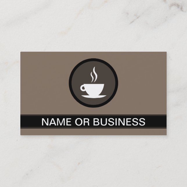 COFFEE & TEA HOUSE bubbles Business Card (Back)