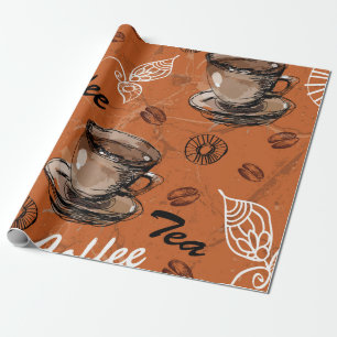 Coffee Tea Lover Wrapping Paper