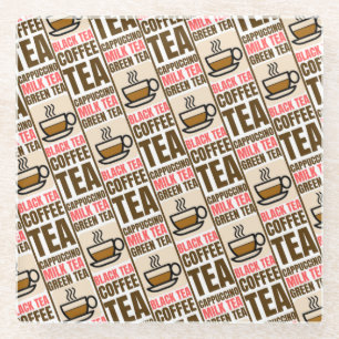 COFFEE TEA PATTERN, Coaster