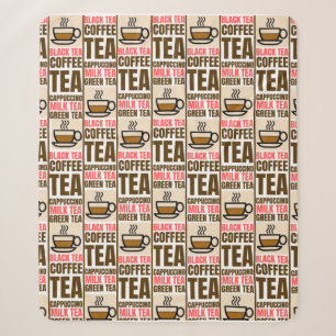 COFFEE TEA PATTERN, Sherpa Blanket