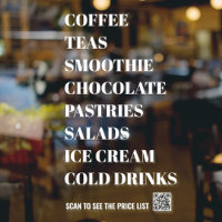 Coffee Tea Salads Window Vinyls Transparent | Food