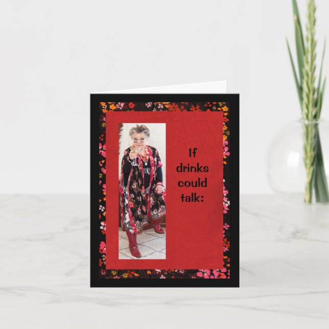 Coffee, Tea, Tequila Humourous Card (Front)