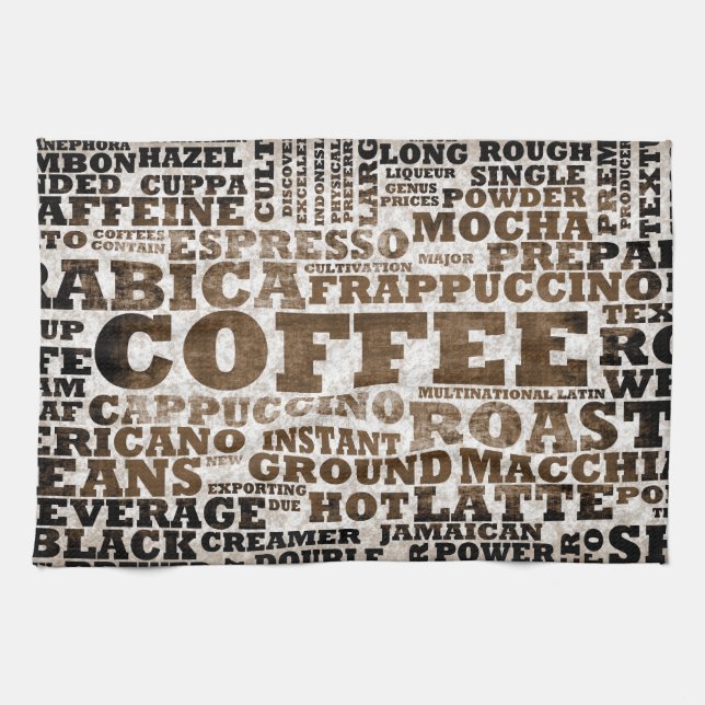 Coffee Tea Towel (Horizontal)