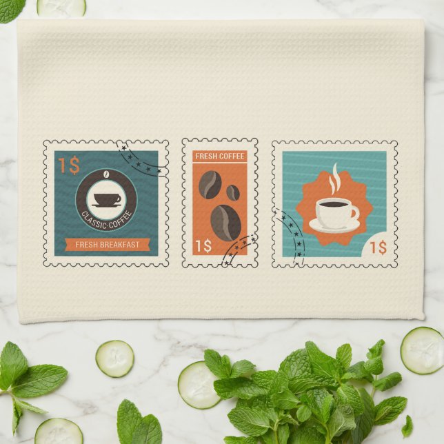 Coffee Tea Towel (Folded)