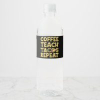 Coffee Teach Tacos Repeat Cinco De Mayo Teacher