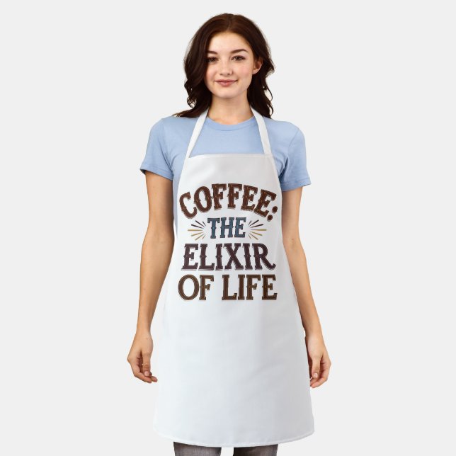 Coffee: The Elixir of Life Apron (Worn)