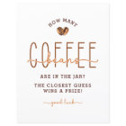 Coffee Theme Baby Shower Guessing Game