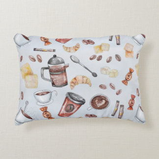 Coffee Theme Coffee Lover Lumbar Decorative Cushion