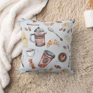 Coffee Theme Coffee Lover Square Cushion
