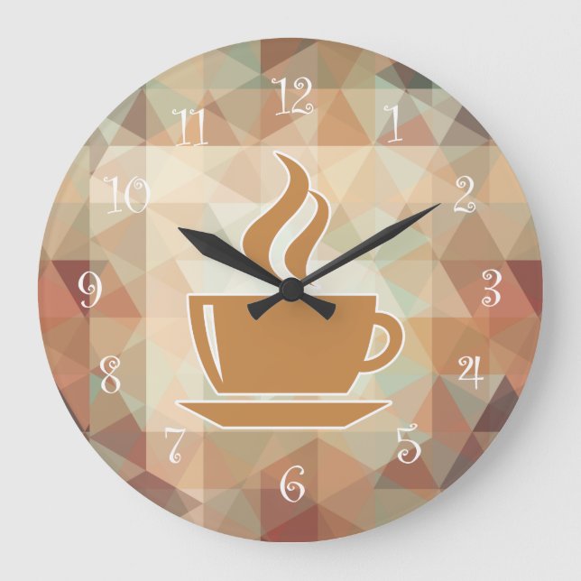 Coffee Theme Kitchen Wall Clocks (Front)