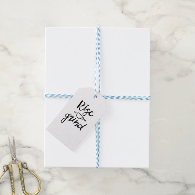 Coffee Themed Gift Tags (With Twine)