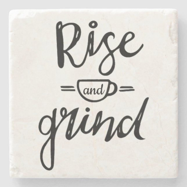 Coffee Themed Stone Coaster (Front)