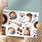 Coffee-Themed Thank You Cards, Thanks a Latte