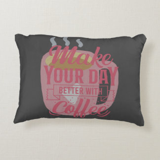 coffee themed throw pillow