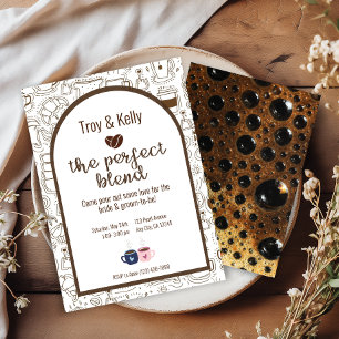 Coffee Themed Wedding Shower Invitation