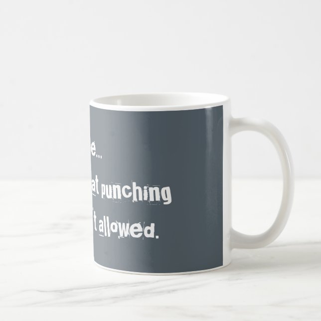 Coffee Throat Punch Mug (Right)