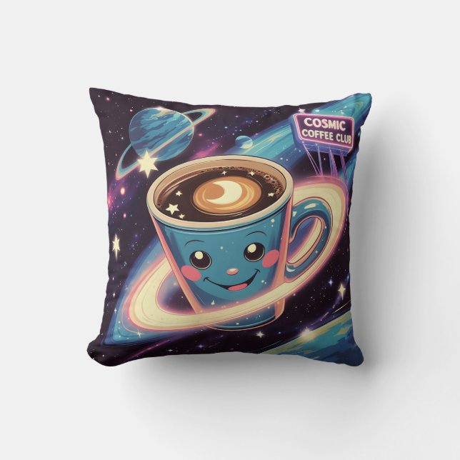 Coffee Throw Pillow  (Front)