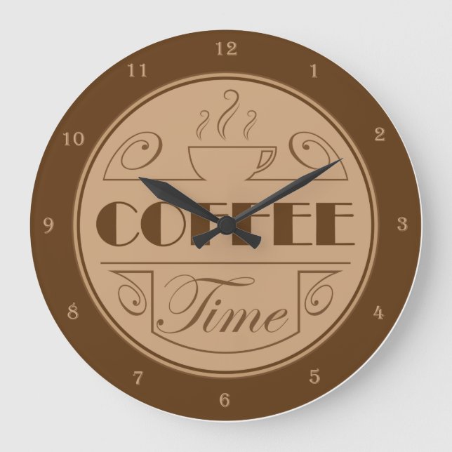 Coffee time Acrylic Wall Clock (Front)