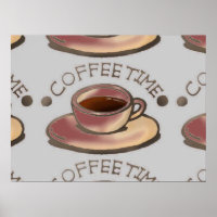 COFFEE TIME ART POSTER