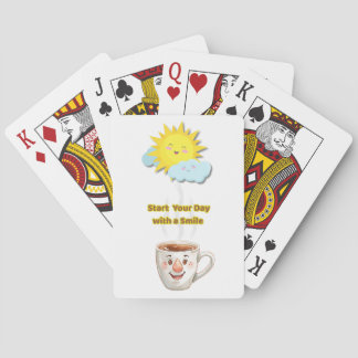 Coffee Time – Cute Smiling Cup Playing Cards