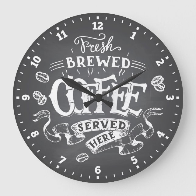 Coffee Time Decorative Wall Clock (Front)