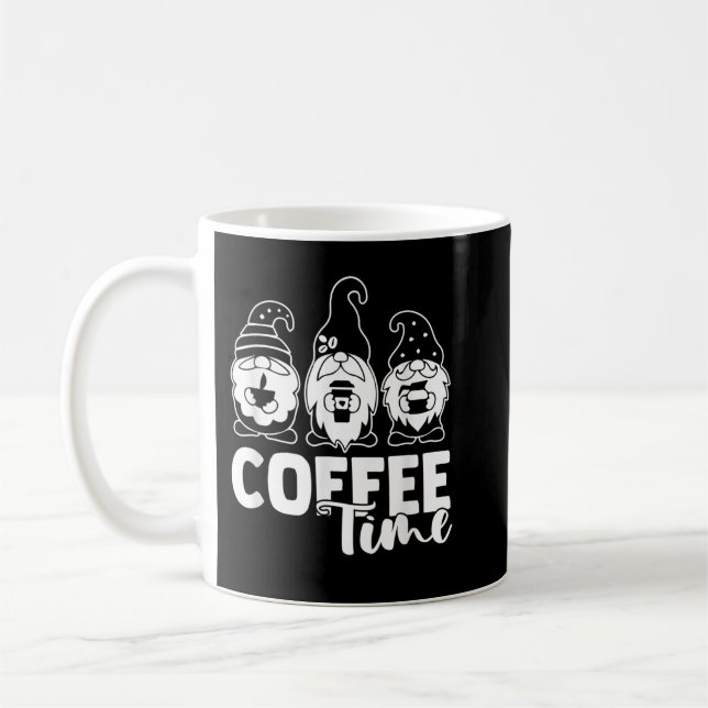Coffee Time Gnomes Caffeine  Mug (Left)