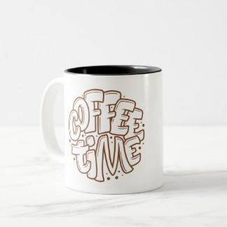 Coffee Time Gold Two-Tone Coffee Mug