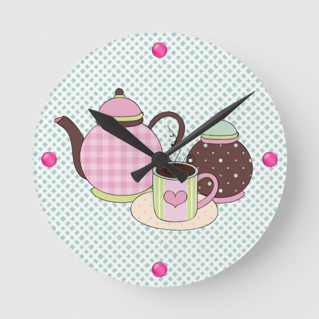 Coffee Time Kitchen Wall Clock (Front)