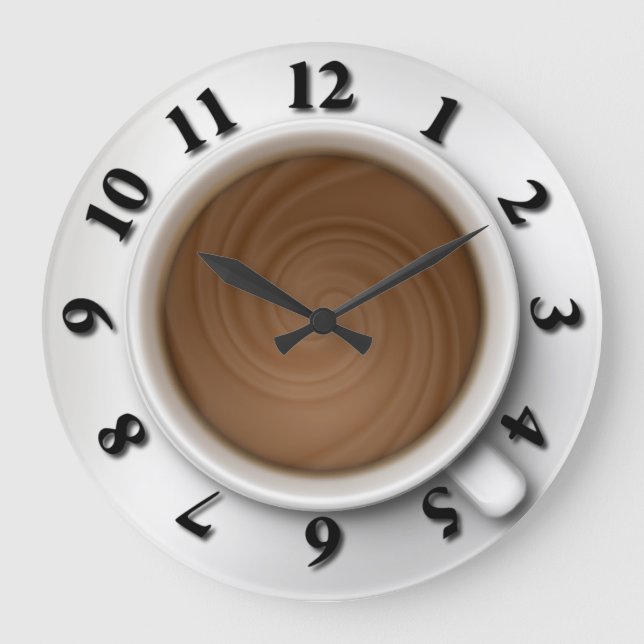 Coffee Time Large Clock (Front)