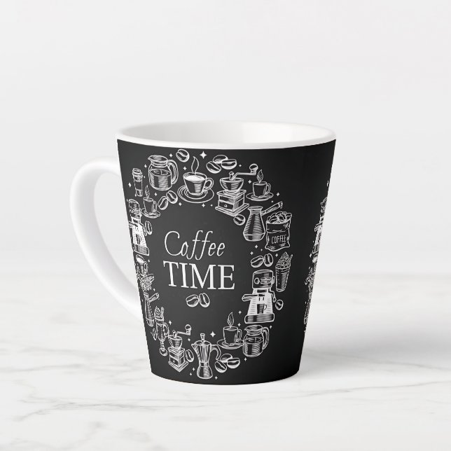 coffee time latte mug (Left Angle)