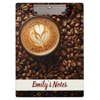 Coffee Time Name Clipboard