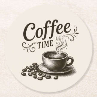 Coffee Time Paper Coasters