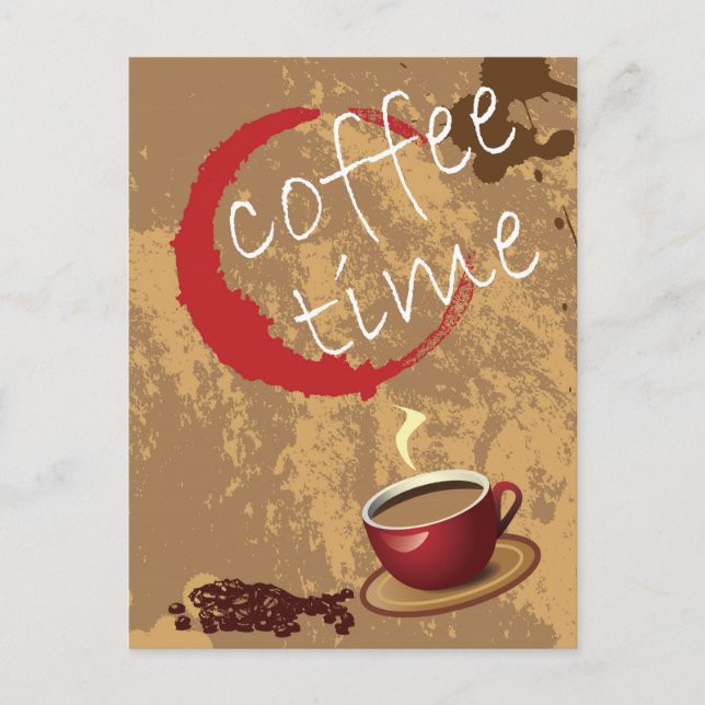 Coffee Time Postcard (Front)