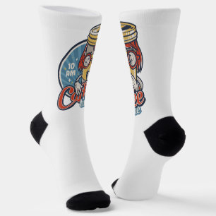 Coffee Time Retro Coffee Lover Vintage Caffeine Socks
