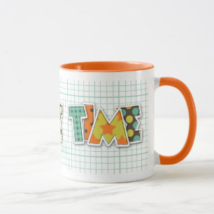 "Coffee Time" Retro Cut Out Letters Mug